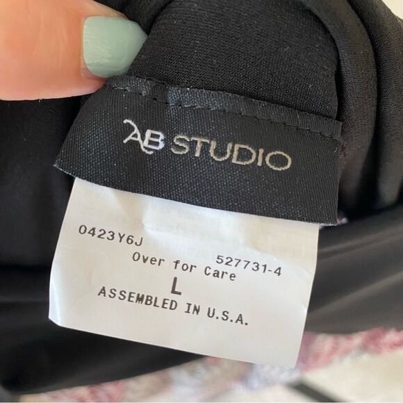 AB Studio Chevron Maxi Skirt NWT size L - Picture 4 of 5